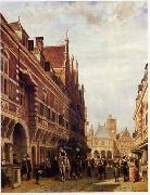 unknow artist European city landscape, street landsacpe, construction, frontstore, building and architecture.112 USA oil painting reproduction
